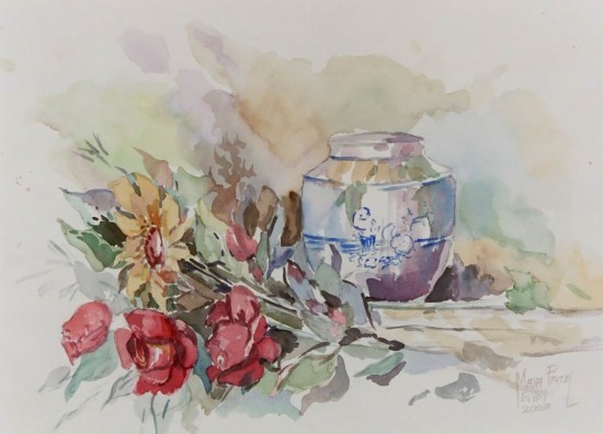 2003 Flowers & Vase 34x47 cm