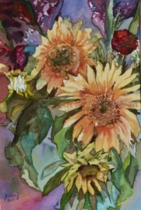 2003 Rosy Sunflowers