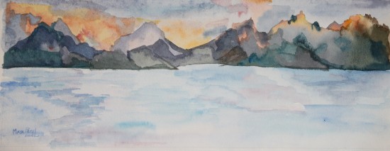 2006 Volcanic Sunset 19x49 cm