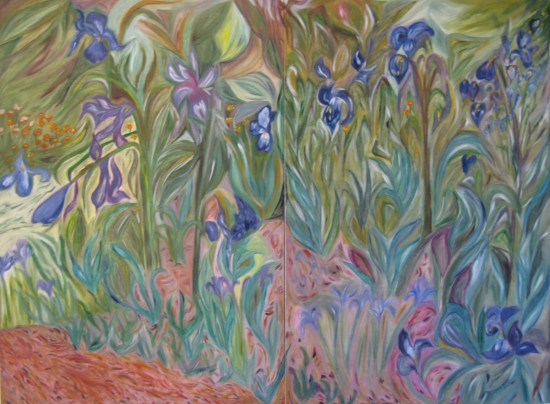 2007 Maya's Irises 120x160 cm