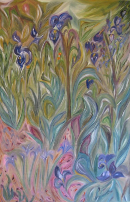 2007 Maya's Irises Second 120x80 cm