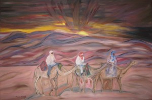 2007 Camels at Sunset